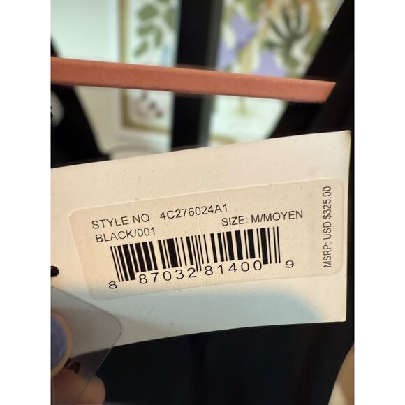 NWT T Alexander Wang Jersey Lace-Up Bodycon Mini Dress Black Womens Size Medium - Picture 8 of 8